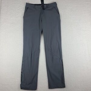 QOR Pants Mens 32x32 Dark‎ Gray Performance Tech Golf Trouser Chino *